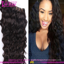 Free Shipping 3 Bundles 7a Wholesale Indian Hair Weave Water Wave 100% Virgin Indian Hair Weaving